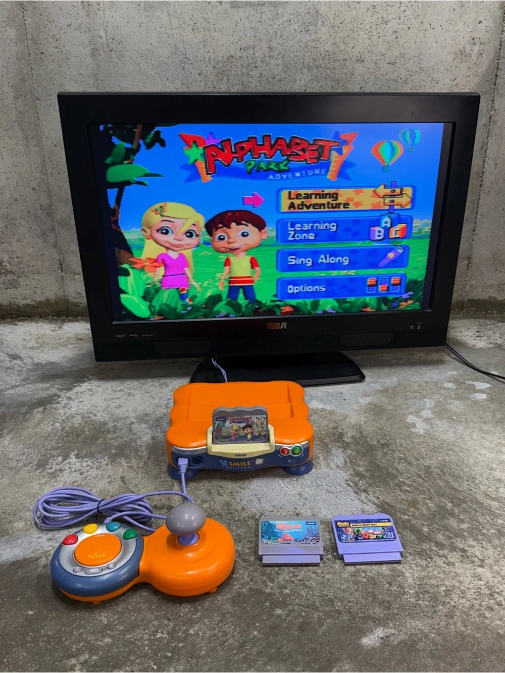 VTech V Smile Learning System Bundle 3 Games Tested